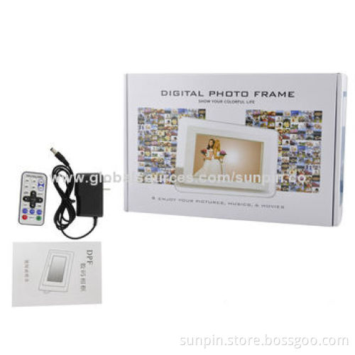 Multifunction Digital Photo Frame with 480 x 234 Resolution